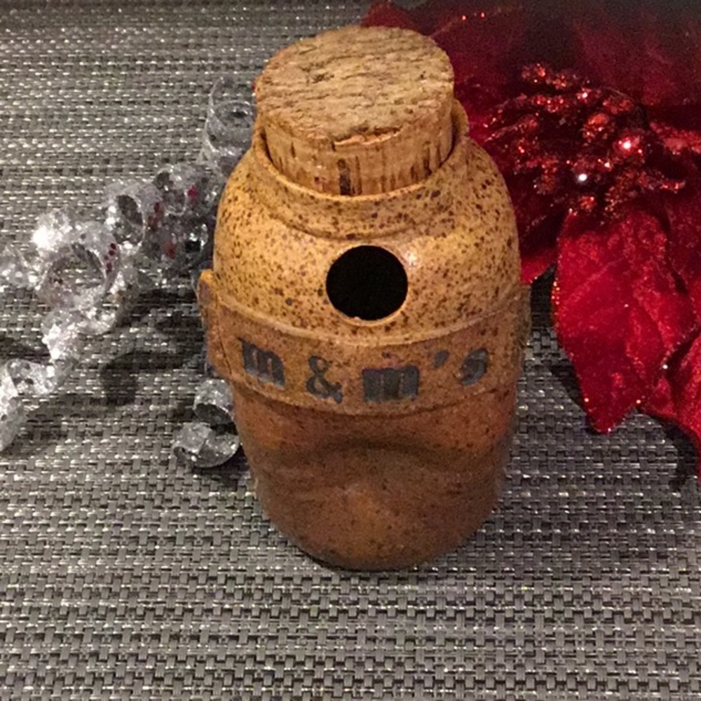 M&M Clay candy jar.
